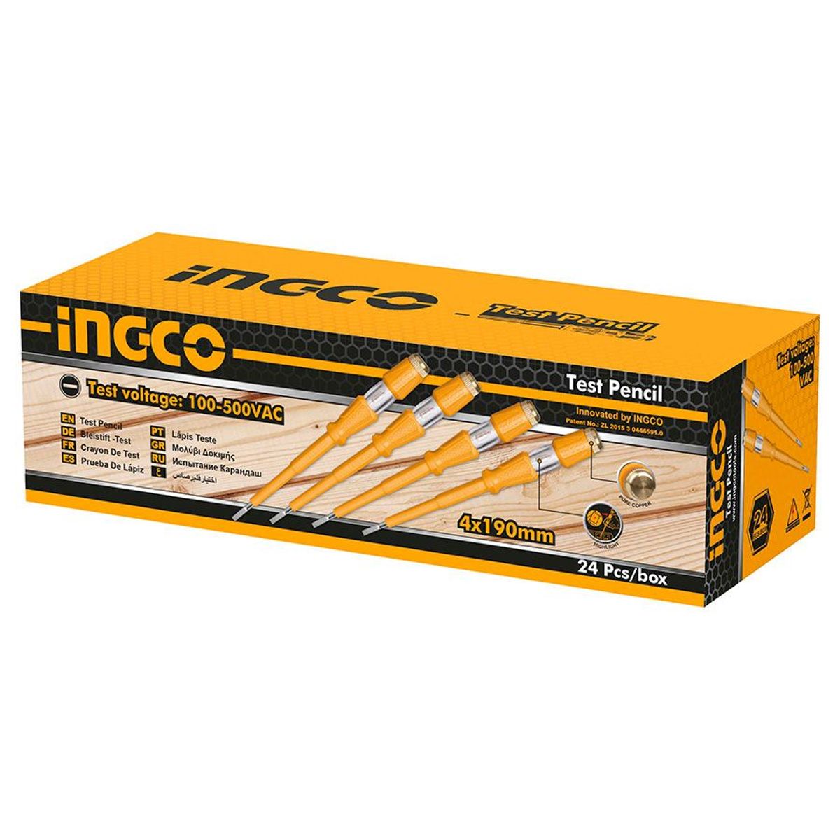 INGCO TOOLS - Destornillador Detector de voltaje piloto 100-500v ingco