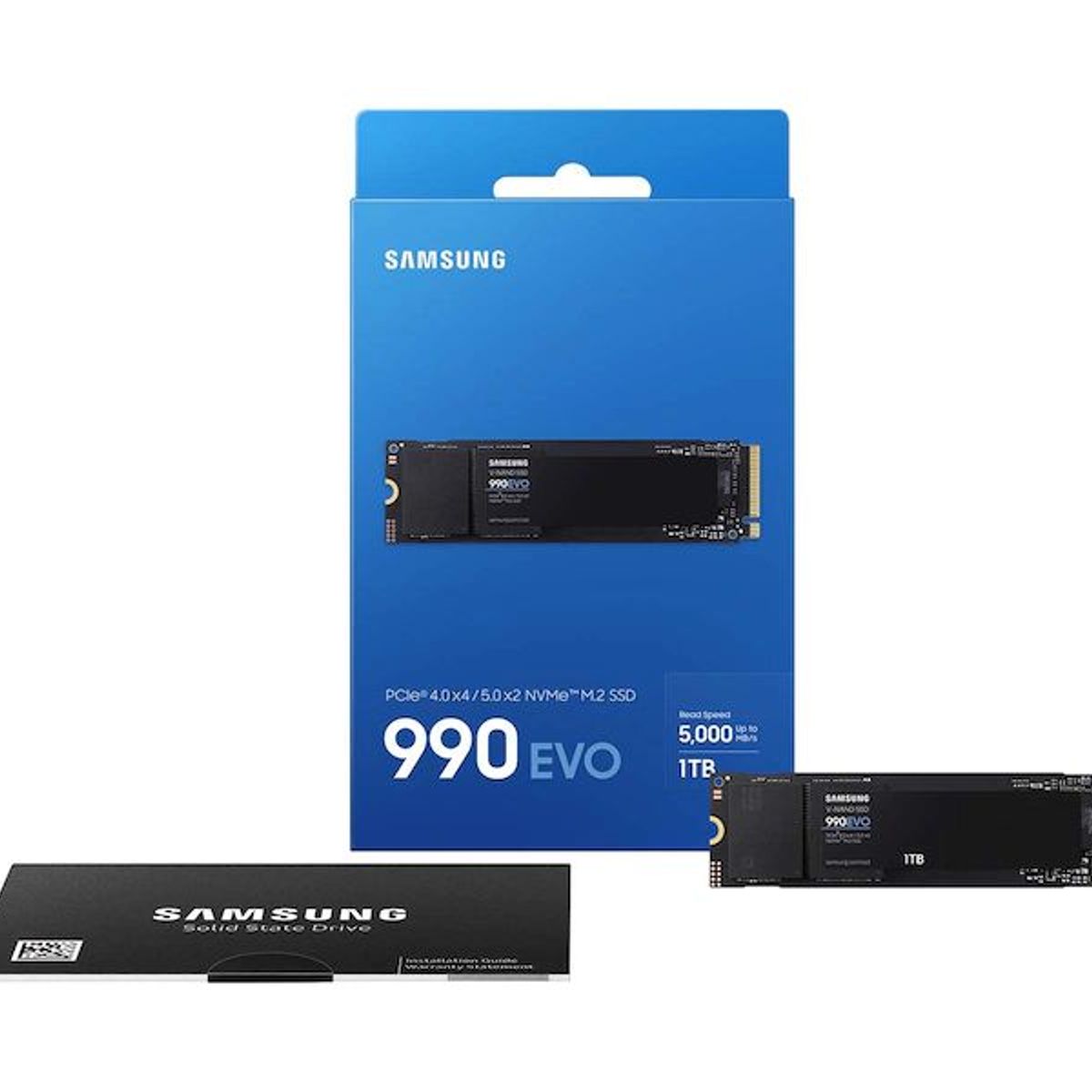 SAMSUNG - Disco Sólido SSD M.2 Samsung 990 Evo NVMe PCIe 4.0x4 / 5.0x2 - 1TB