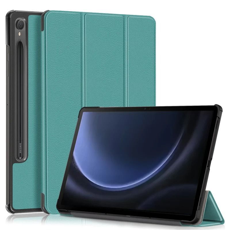 GENERICO - Funda Bookcover para Tablet Samsung Tab S9 PLUS /S9 FE PLUS 12.4 Verde