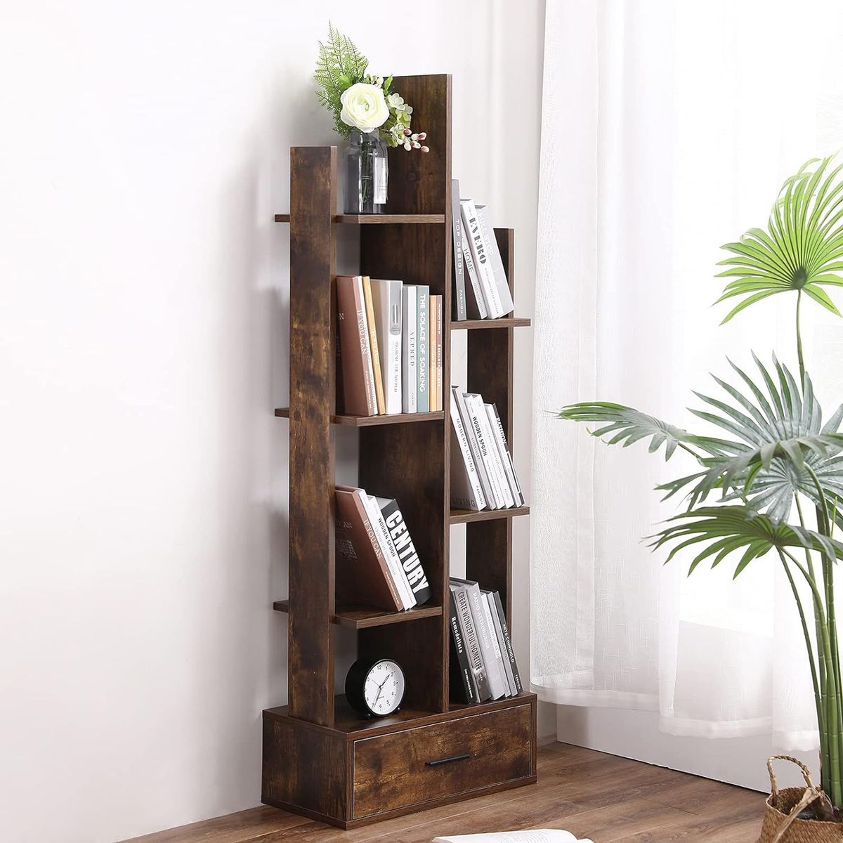 GENERICO - Librero Estante Hiroshima Armado 5 Divisiones - Gaudi