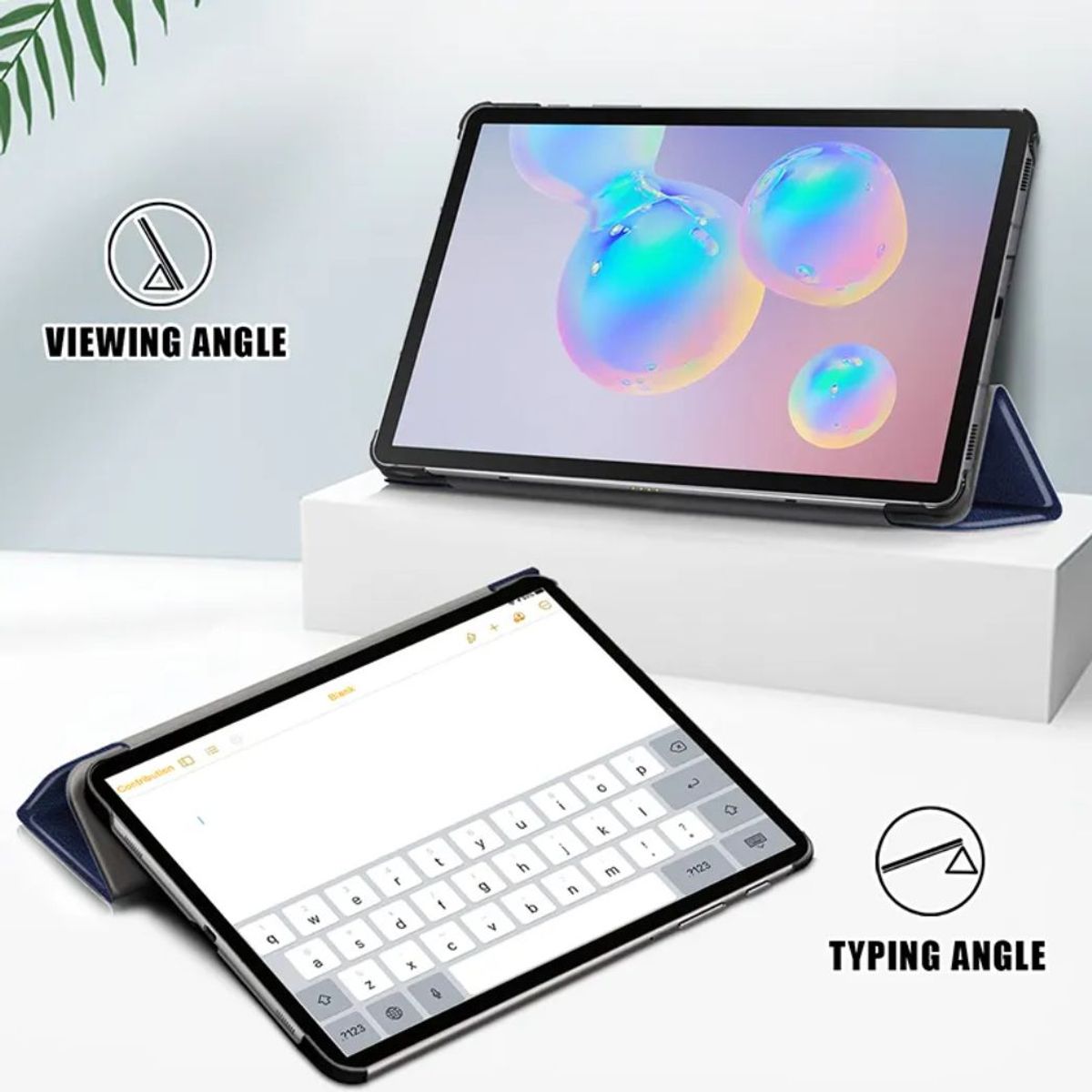 GENERICO - Funda Bookcover para Tablet Samsung Tab S9 PLUS/S9 FE PLUS 12.4 Fucsia