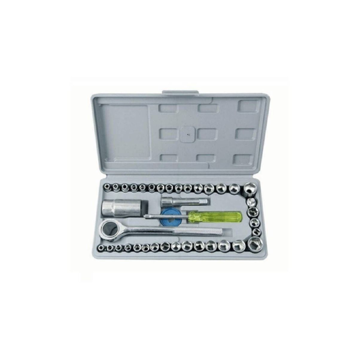 OEM - Juego Llaves Dados 40Piezas de Tubo Caja de Herramientas Inoxidable