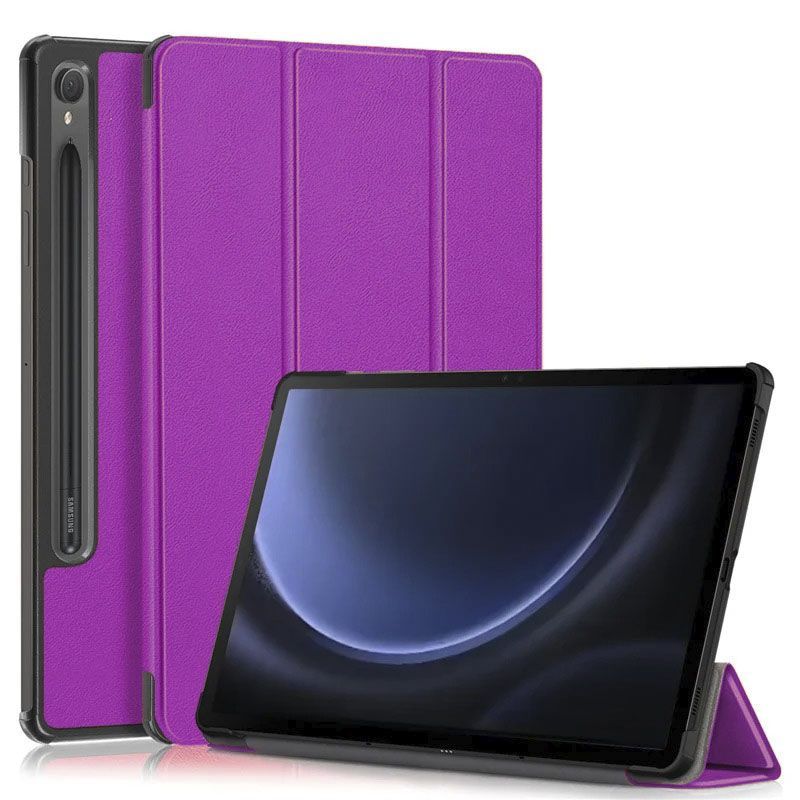 GENERICO - Funda Bookcover para Tablet Samsung Tab S9 PLUS/S9 FE PLUS 12.4 Morado