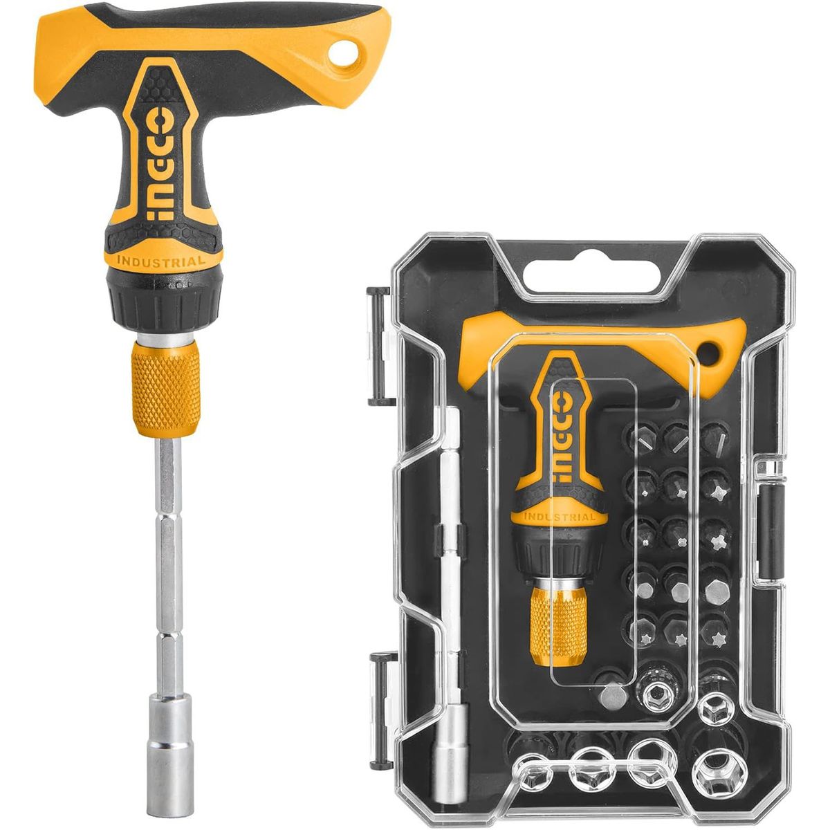 INGCO TOOLS - Destornilladores Con puntas Intercambiables 24 Pzas Ingco