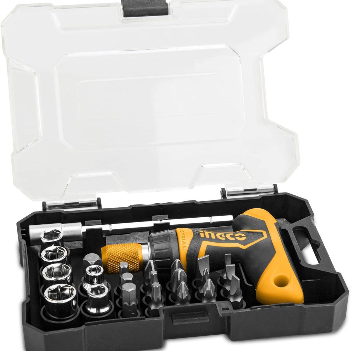 INGCO TOOLS - Destornilladores Con puntas Intercambiables 24 Pzas Ingco