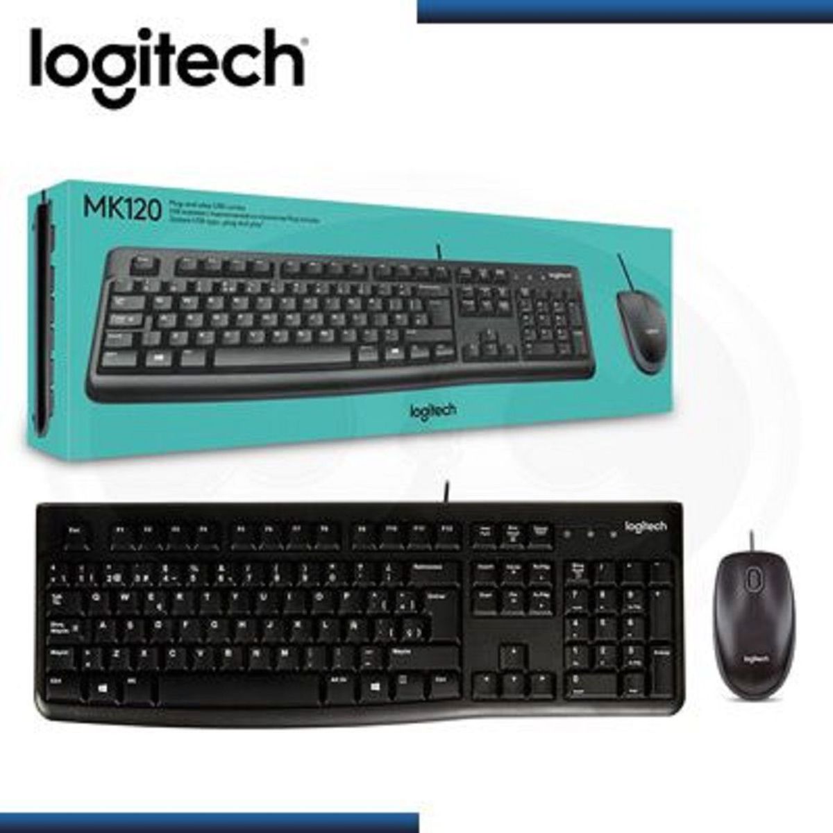 LOGITECH - Teclado + Mouse Logitech MK 120