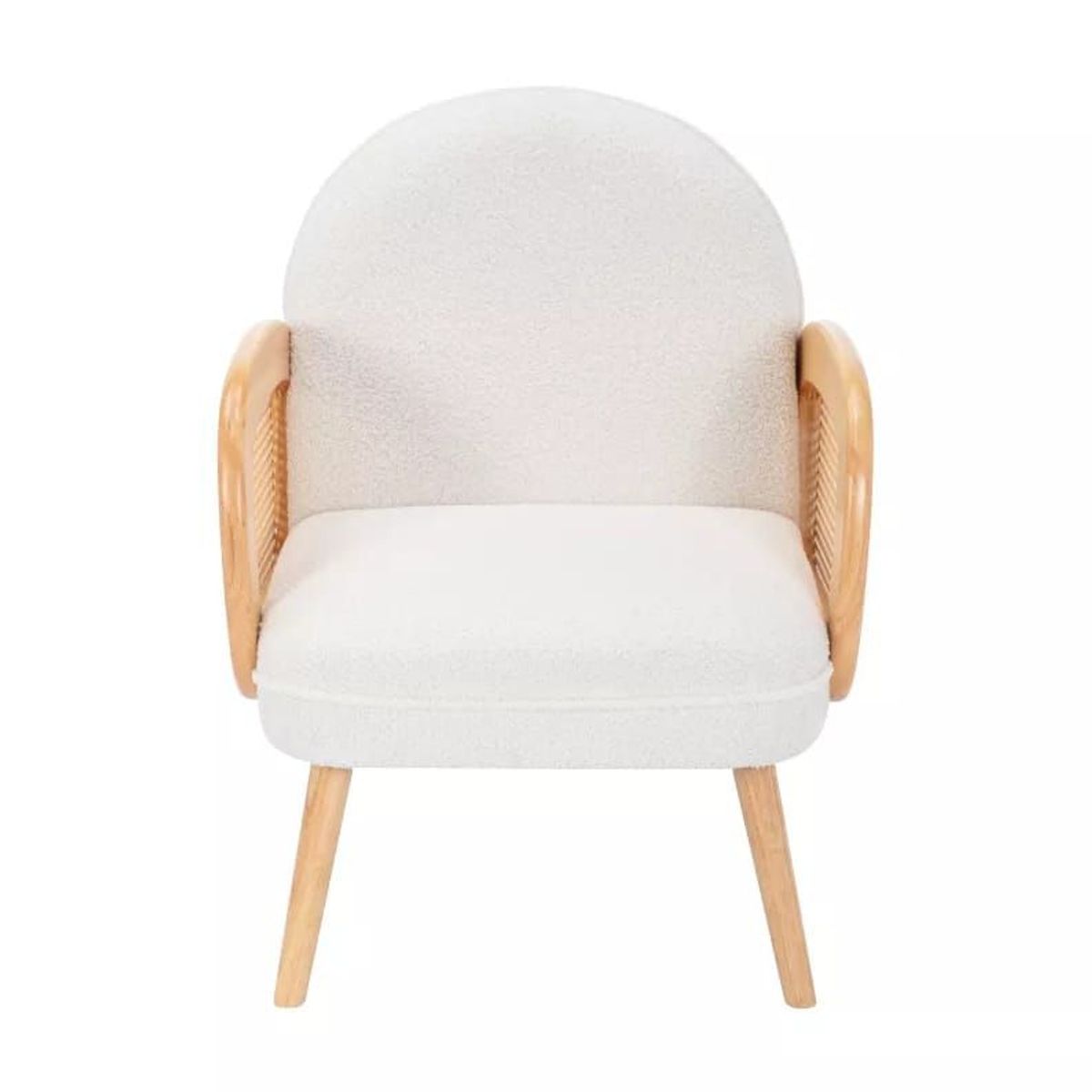 GENERICO - Sillón crudo madera y rattan Estilo Nordico - armado