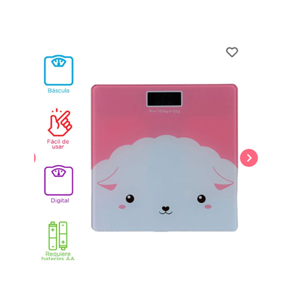 GENERICO - Balanza digital báscula de peso corporal max 180 kg -iscale - personal