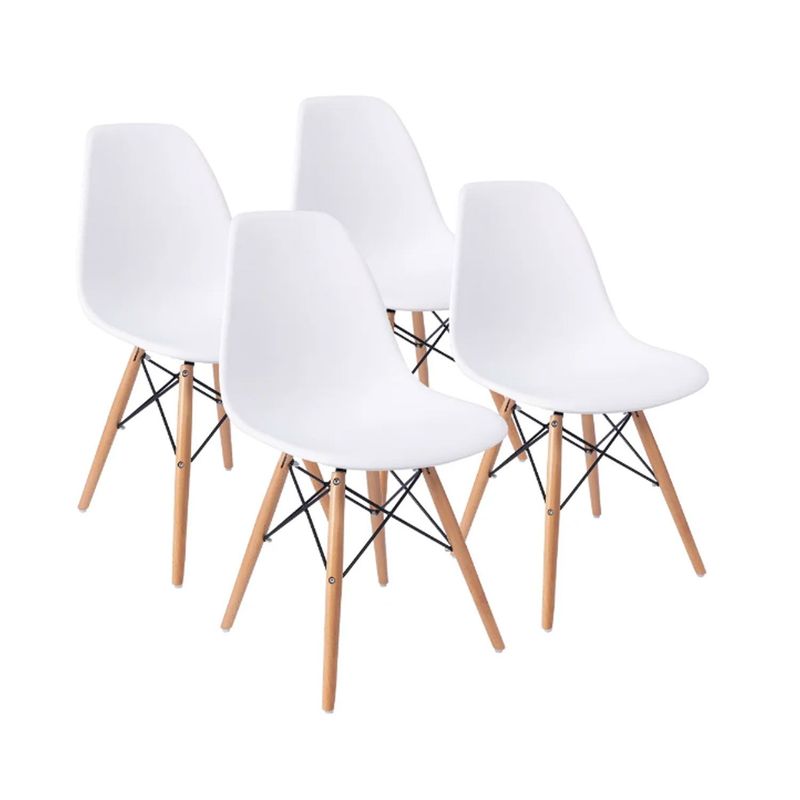 GENERICO - Combo 4 Sillas Vintage -- Blanco