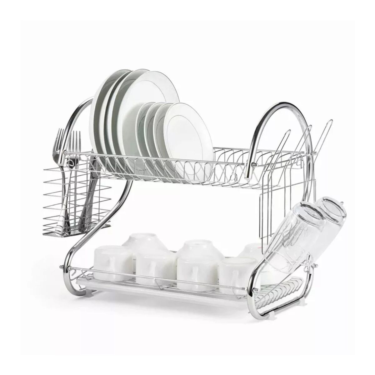 GENERICO - Estante Escurridor de Platos Acero Inoxidable