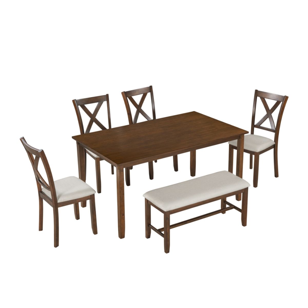 CENTRAL DECCO - COMEDOR 4 SILLAS BANQUETA CAIRO