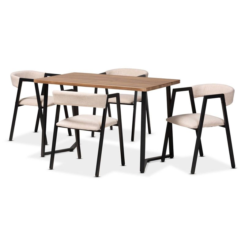 CENTRAL DECCO - COMEDOR 4 SILLAS OPORTO BEIGE