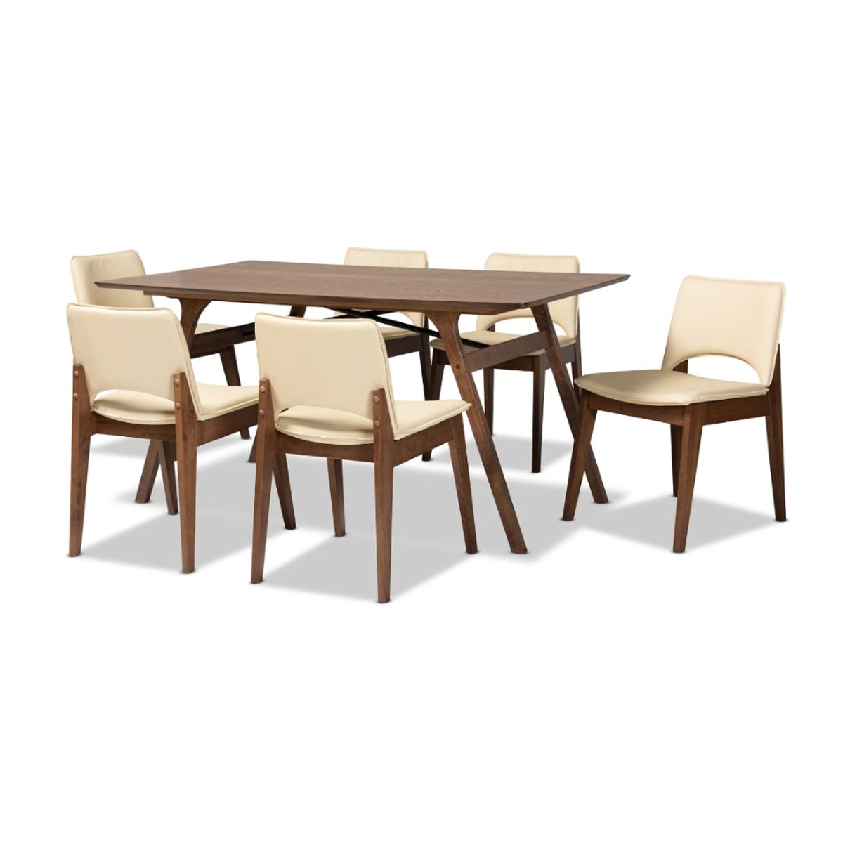 CENTRAL DECCO - COMEDOR 6 SILLAS MOSCU BEIGE