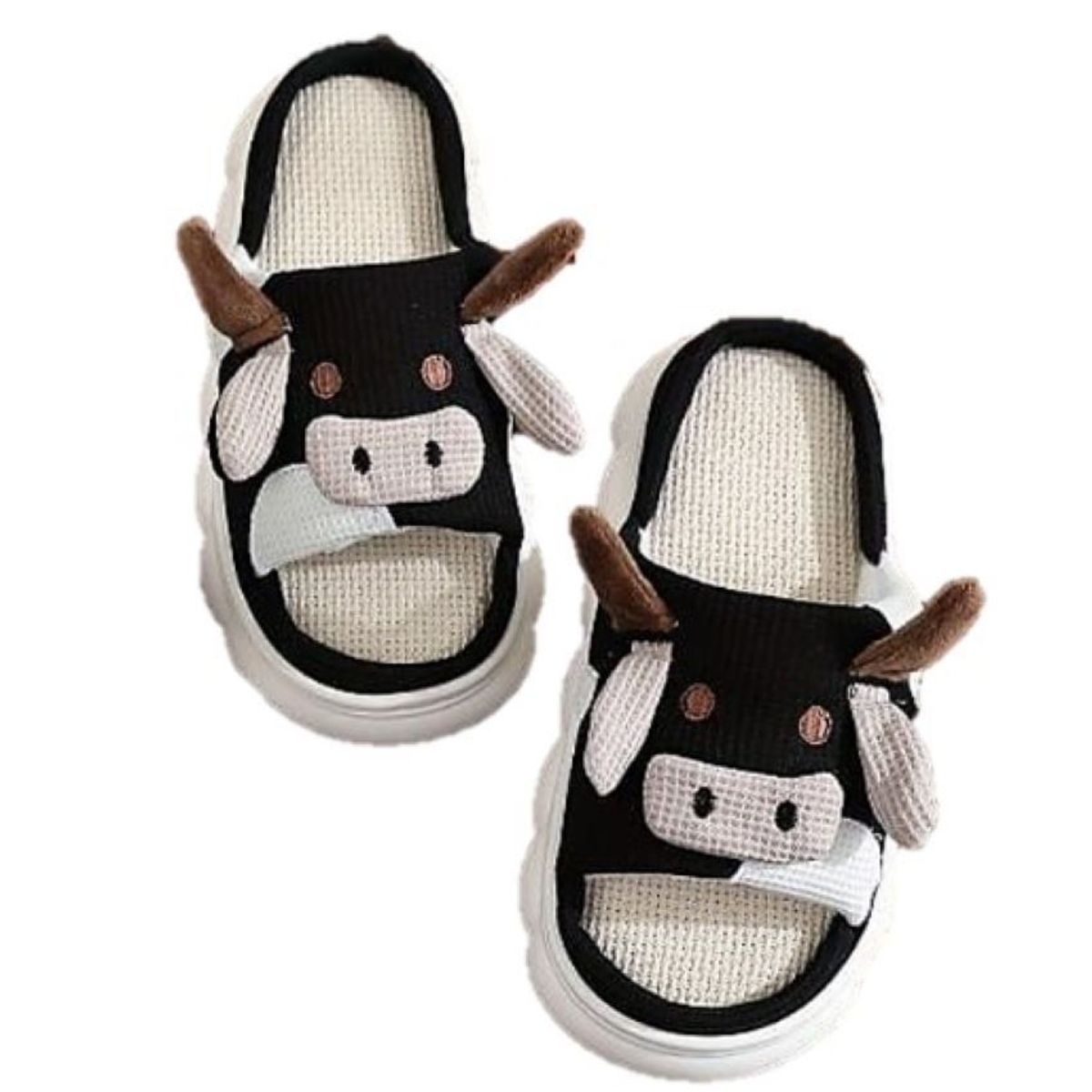 GENERICO - PANTUFLA VAQUITA NEGRO CABALLERO