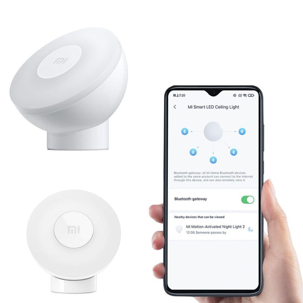XIAOMI - Lámpara Xiaomi con Sensor mi Motion-Activated Night Light