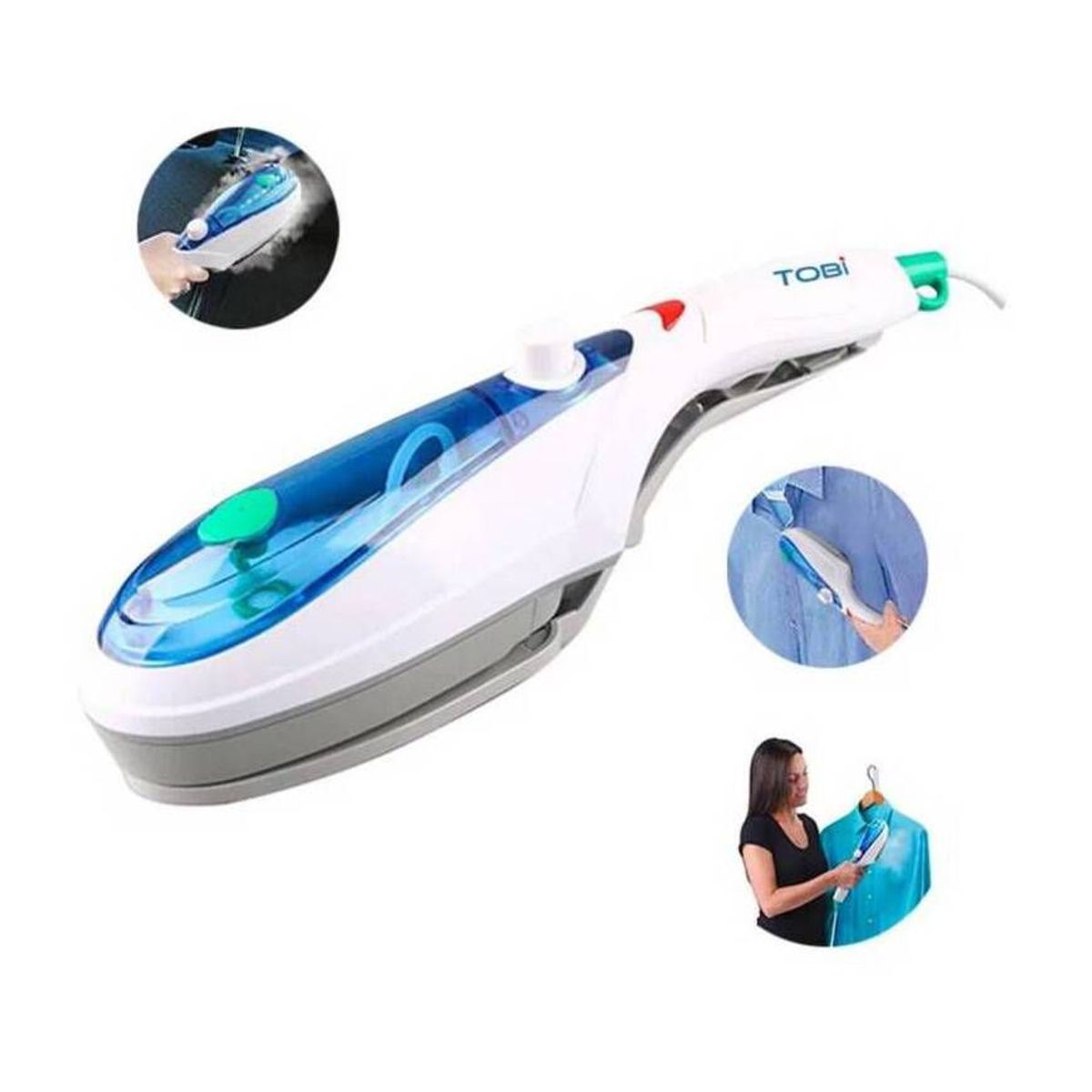 GENERICO - Plancha de Vapor de Ropa Portátil de Viaje Tobi