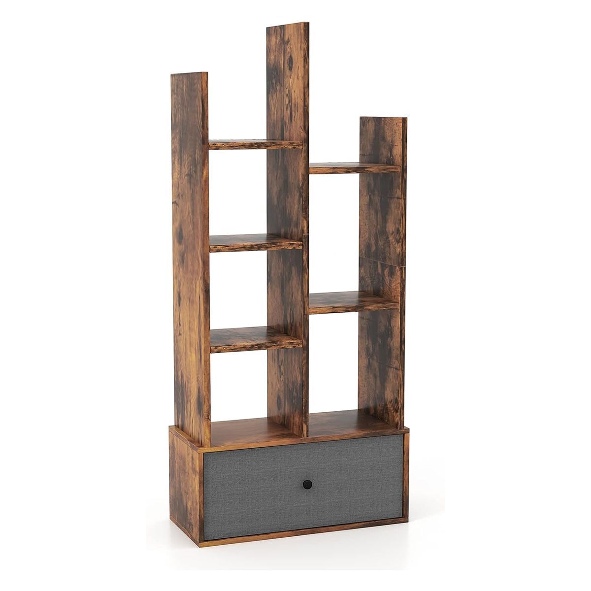 GENERICO - Librero Estante Fukushima Armado 5 Divisiones - Gaudi