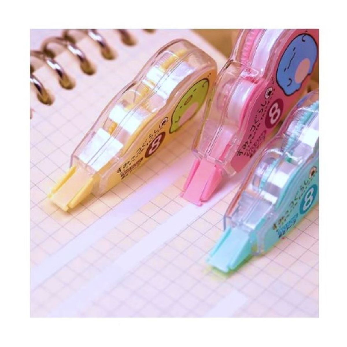 GENERICO - CINTA CORRECTORA KAWAI X4 AMARILLO