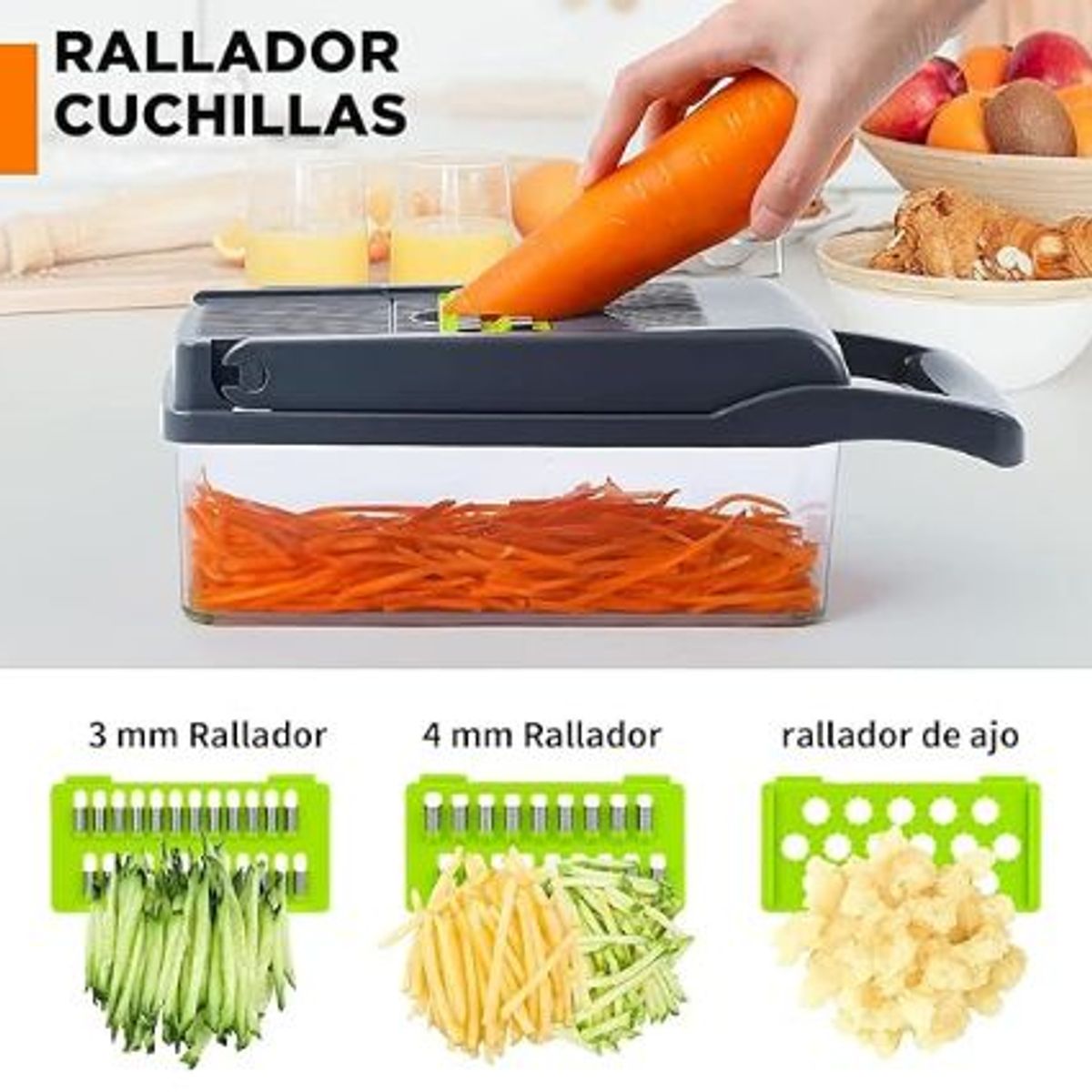 GENERICO - Cortador y Rebanador de verdura Multifuncional de Alimentos