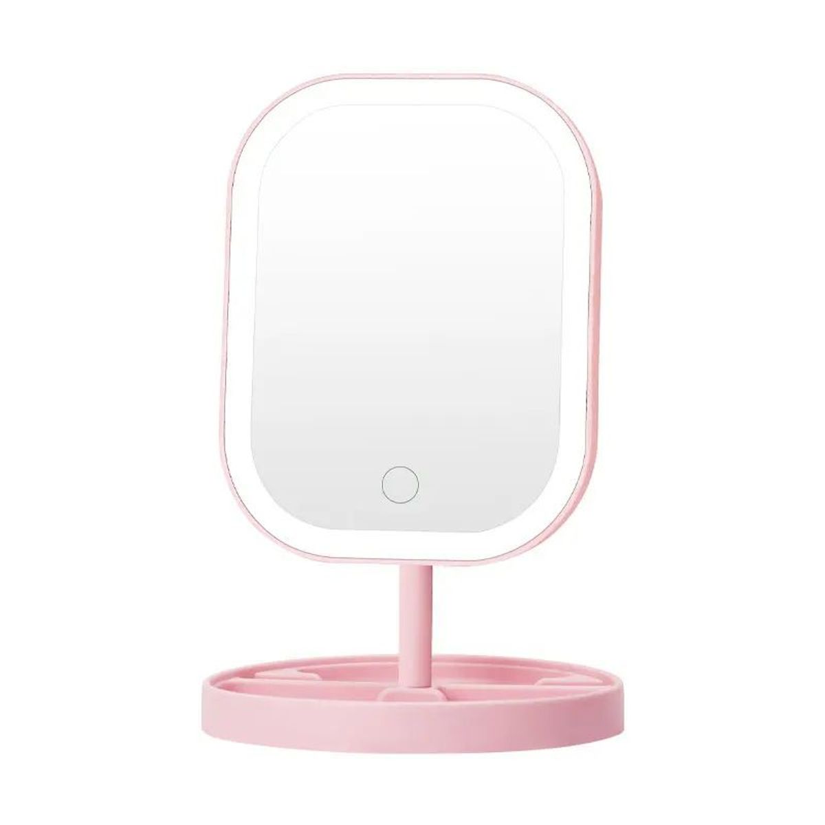 GENERICO - Espejo de Tocador con Luz Led - Color Rosado