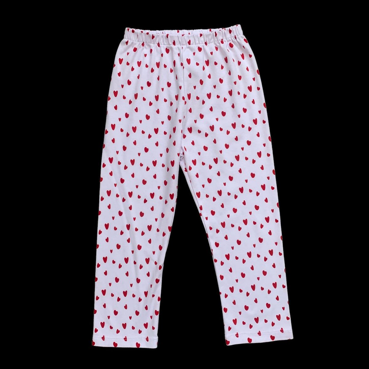 RED CARROT - Pantalon niña algodon blanco con corazones