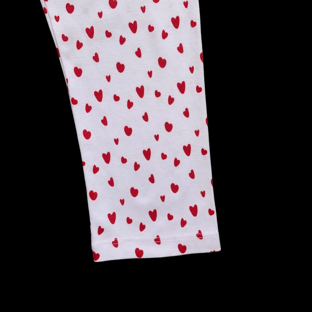 RED CARROT - Pantalon niña algodon blanco con corazones