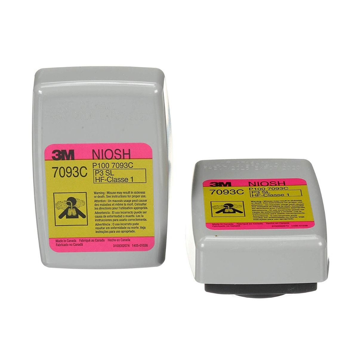 3M - Filtro para partículas 7093C P100 NIOSH 3M