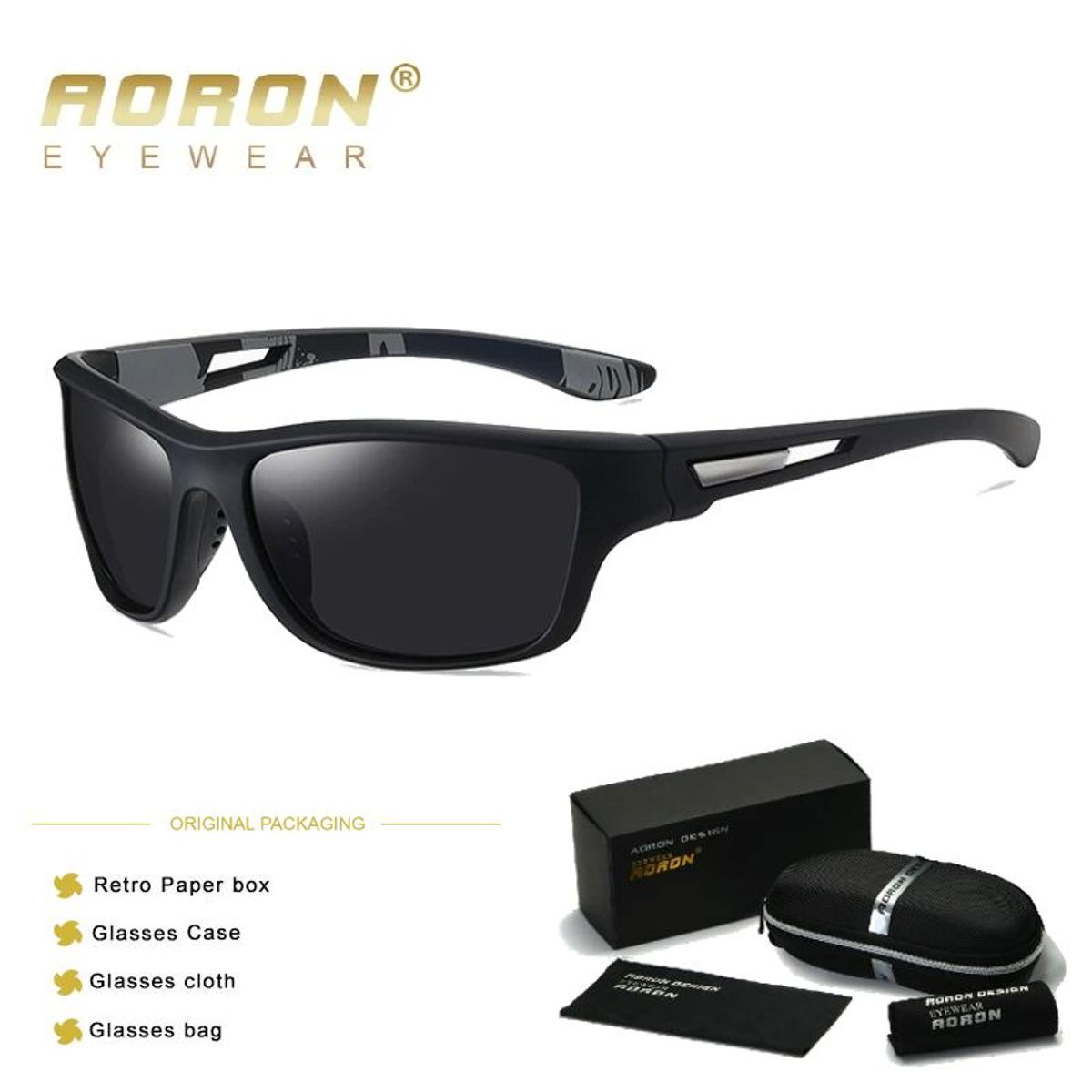 GENERICO - ¡¡¡LENTES DE SOL AORON  RACER - POLARIZADOS UV400!!!