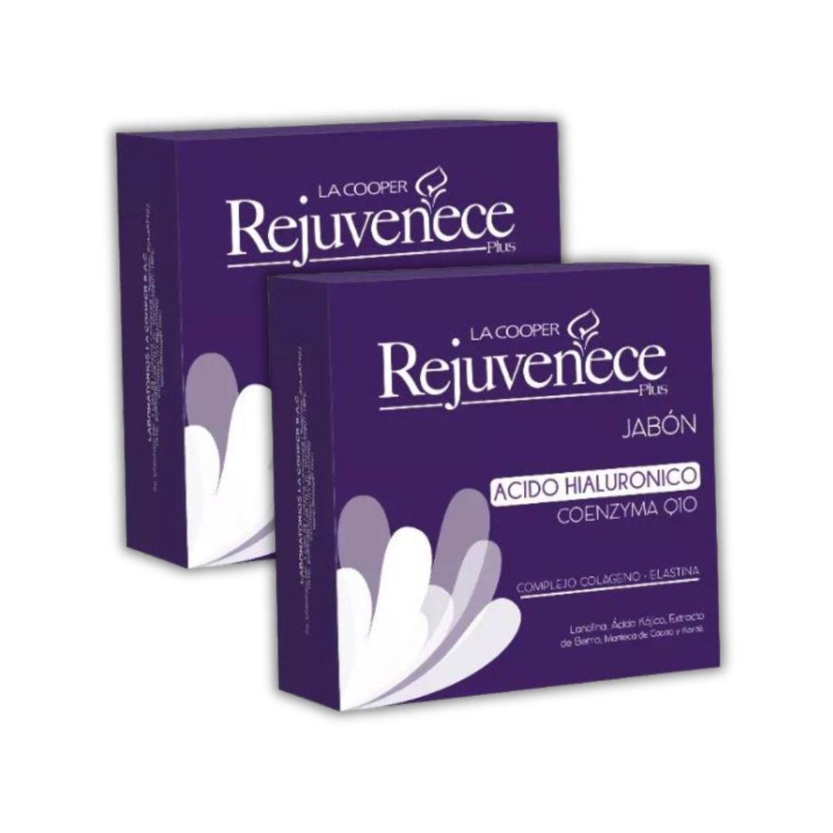 GENERICO - Jabón Facial La Cooper Rejuvenece Ácido Hialurónico Y Q10 80 Gr x 02 Unids