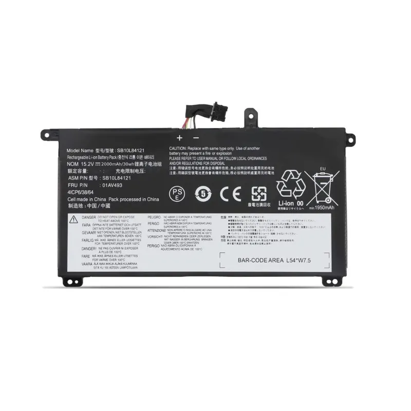 GENERICO - Batería Para Laptop Lenovo 01AV493.  ThinkPad T570. T580. P51S.