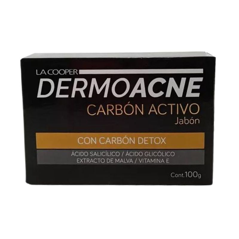 GENERICO - Jabón Facial La Cooper Dermoacné Carbón Activo 100 Gr