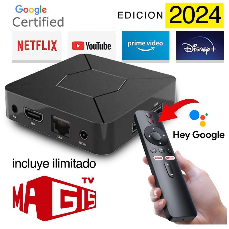 IMPORTADO MC - Tv Box Android Certificado Con Magis TV Ilimitado Versión 2024 4k