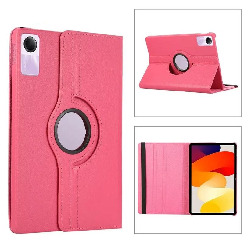 GENERICO - Funda Giratoria para Tablet XIAOMI REDMI PAD SE 11 Fucsia