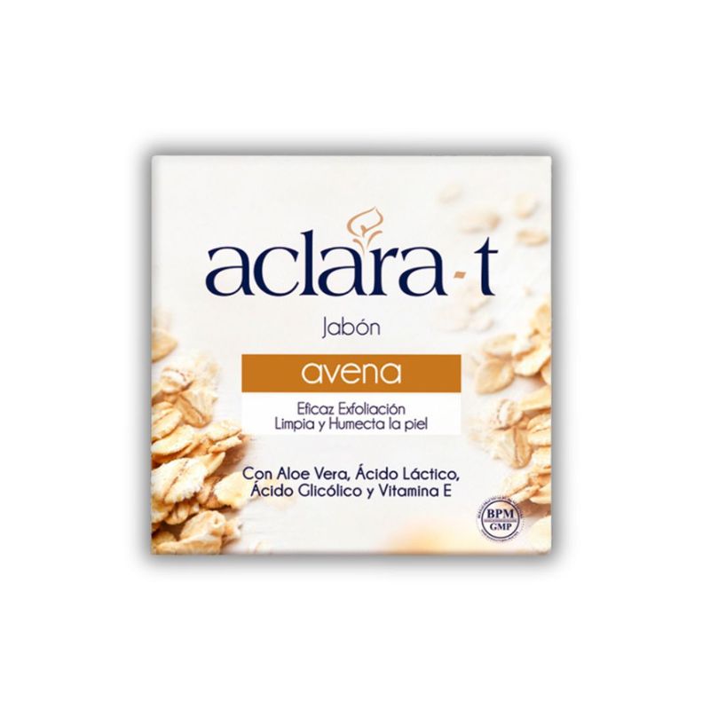 GENERICO - Jabón Facial Aclara-T Exfoliante de Avena 80 Gr