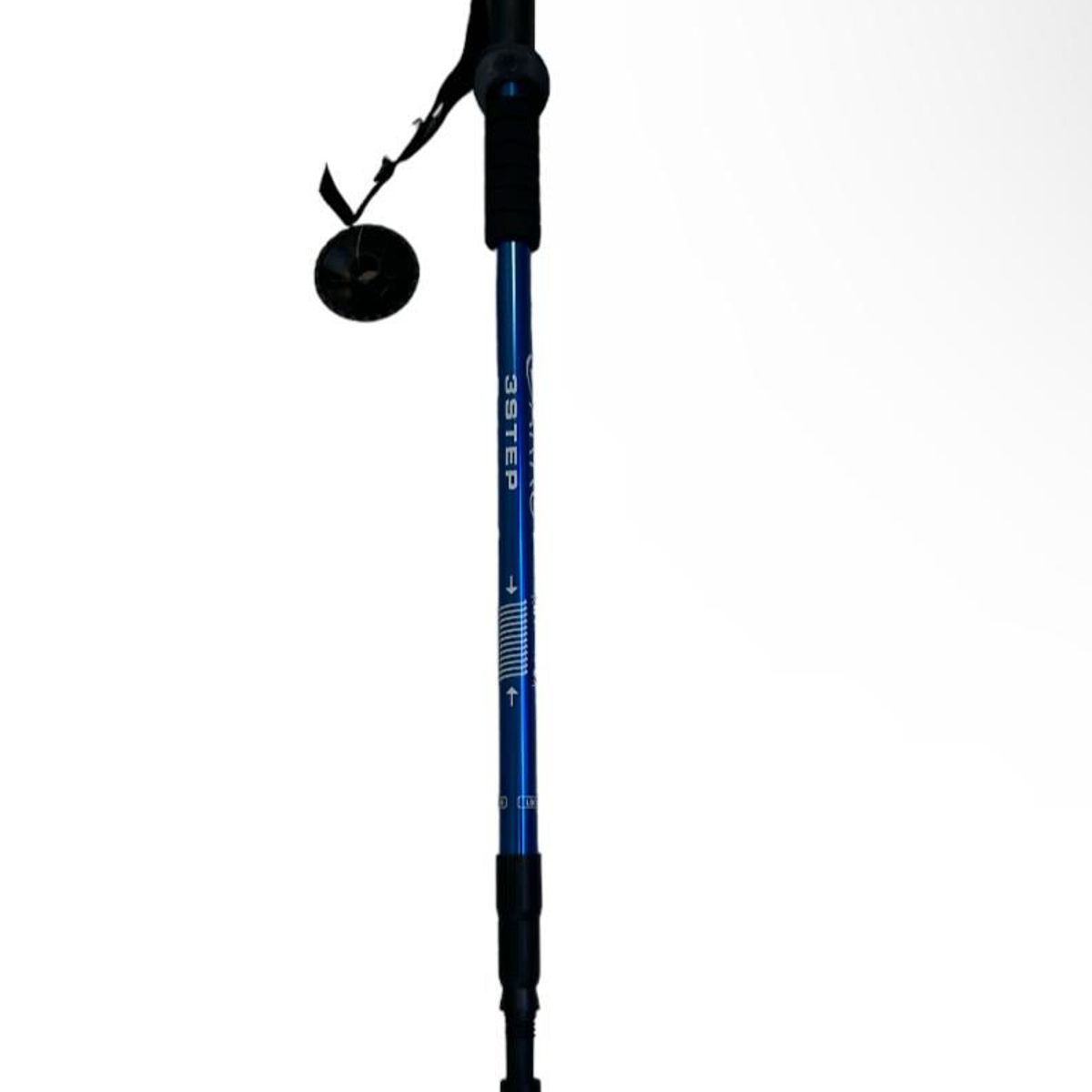 GENERICO - Bastón de Trekking de aluminio recto 62-135 cm con roseta
