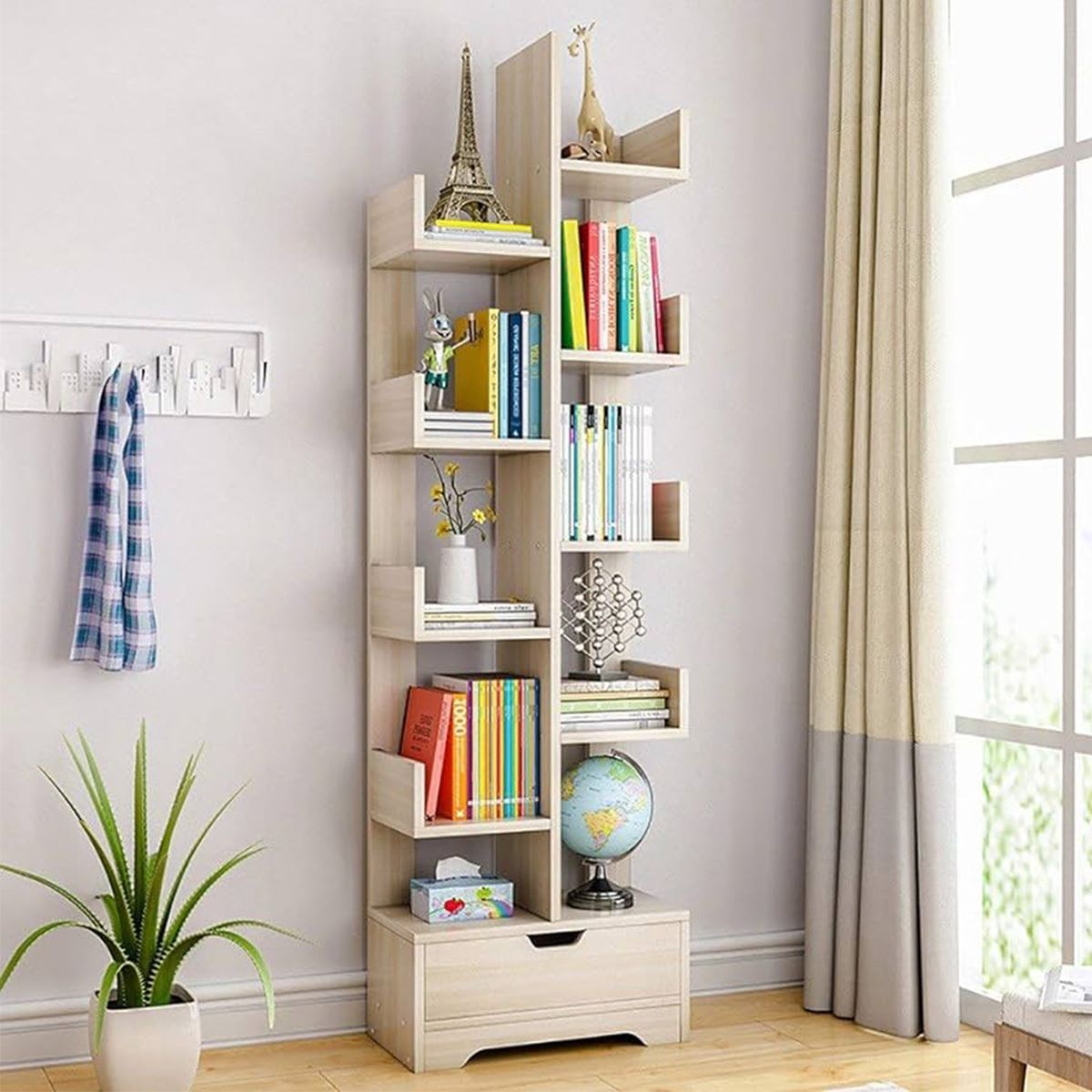 GENERICO - Librero Estante Tottori Armado 4 Niveles Manzano - Gaudi