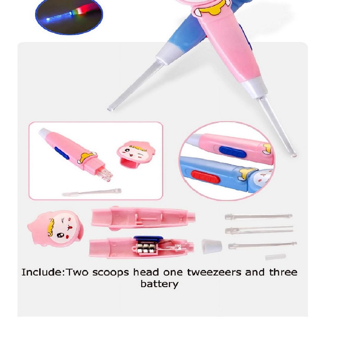 GENERICO - Set Baby Care Higiene para Bebes Cortauñas 10 Piezas Rosado