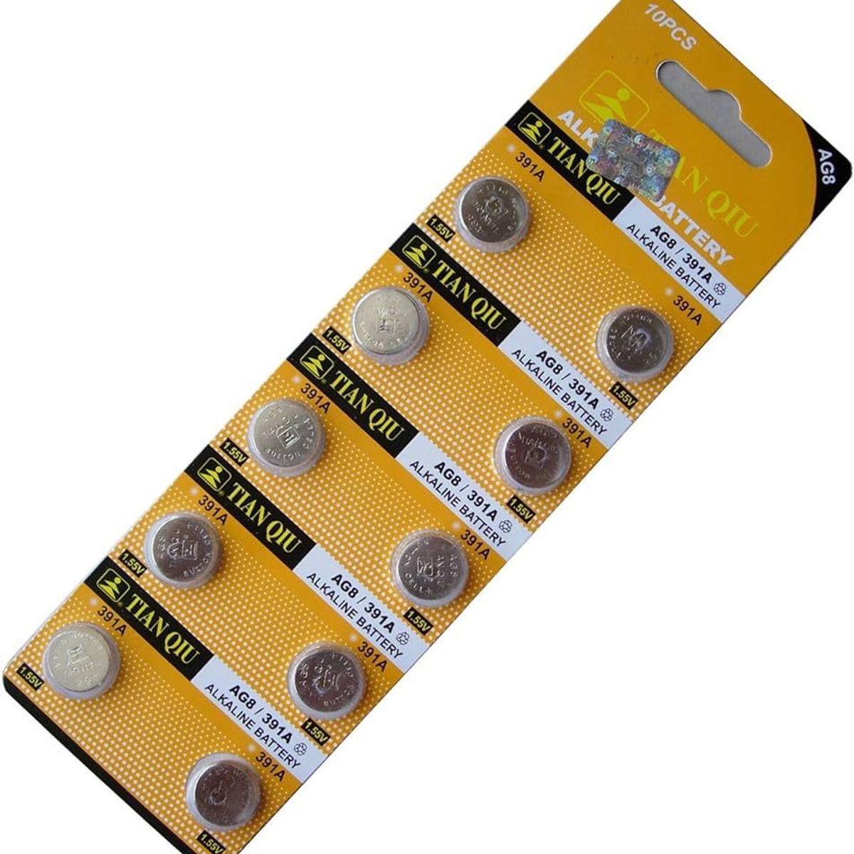 GENERICO - PILAS AG8 LR1120 391 TIANQIU. BLISTER DE 10 PILAS