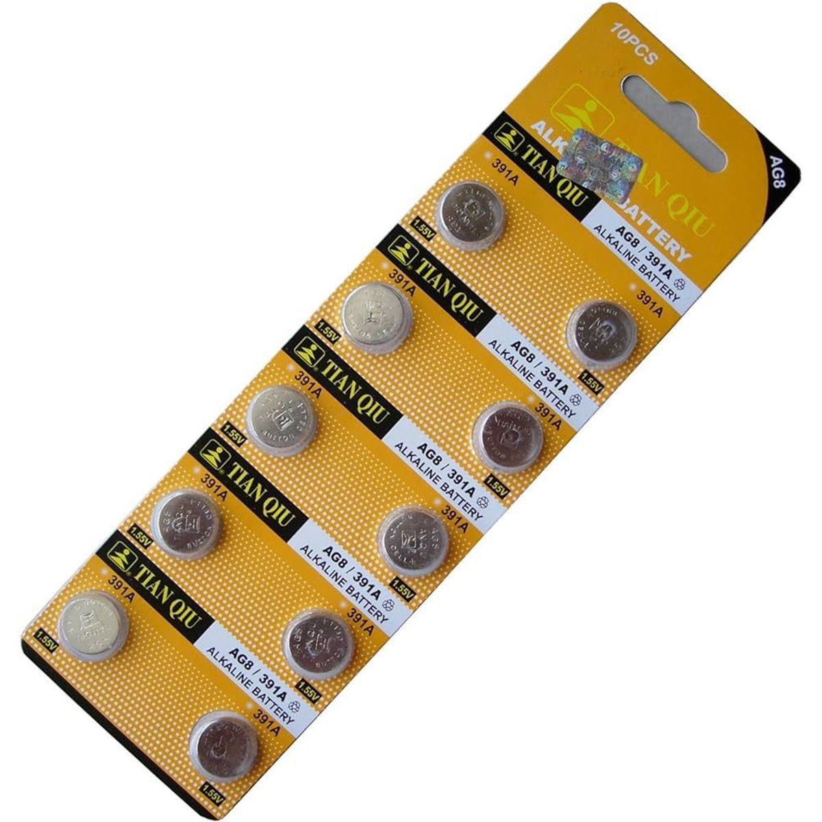 GENERICO - PILAS AG8 LR1120 391 TIANQIU. BLISTER DE 10 PILAS