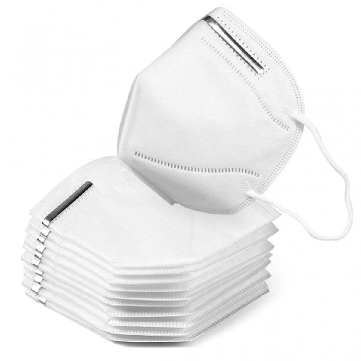 GENERICO - MASCARILLA KN95 CERTIFICADA DE 5 CAPAS - PACK X10UNID EN CAJA - PARA ADULTO