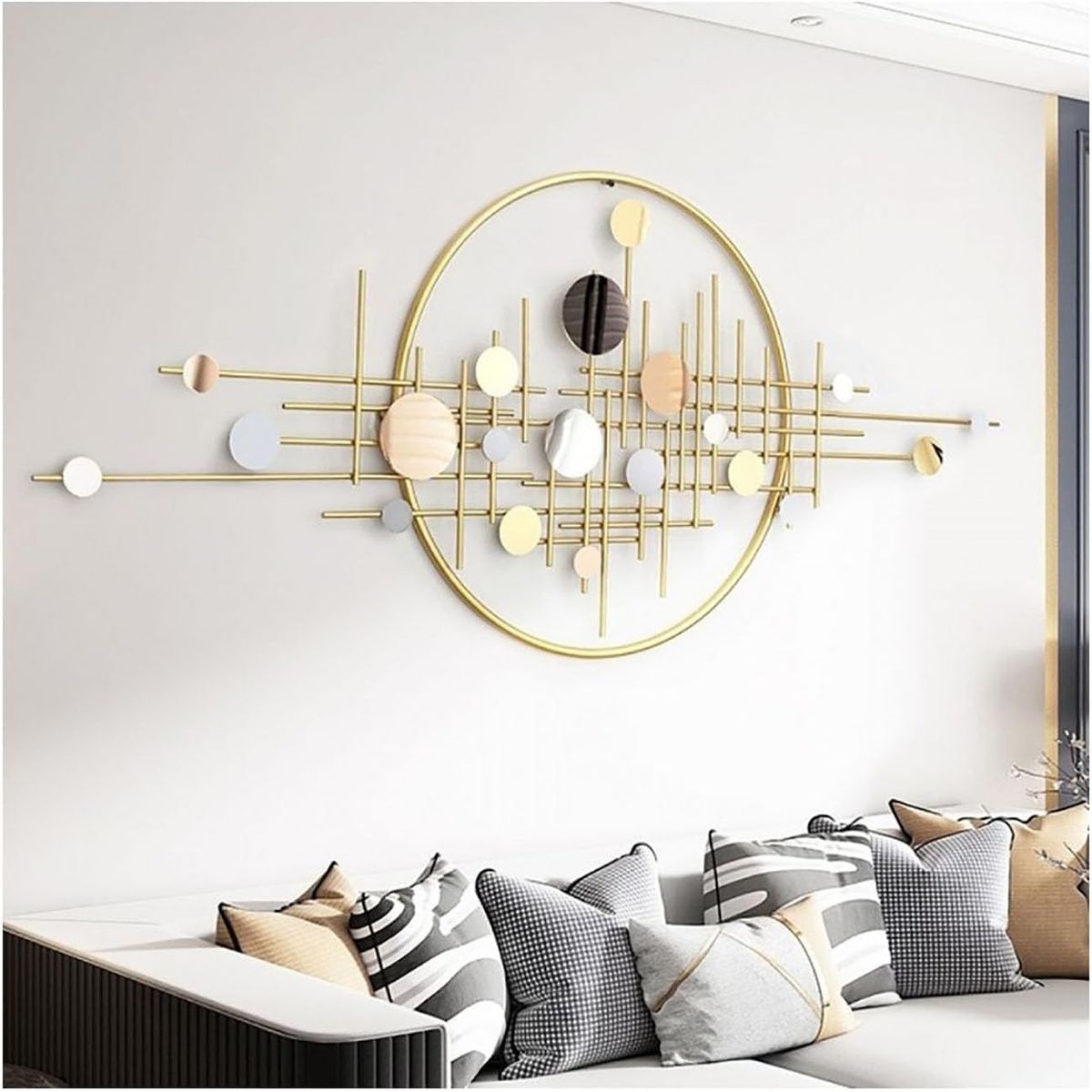 GENERICO - Adorno De Pared Decoración Arte Moderno Metalico Nórdico Elegante