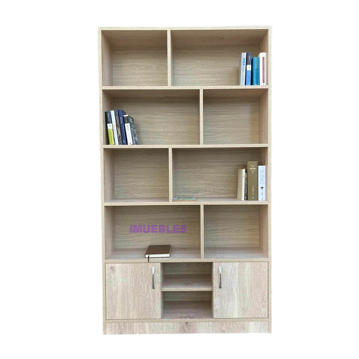 TEMEL - Librero De Melamina, Estante De Melamina, Biblioteca 1 Metro.