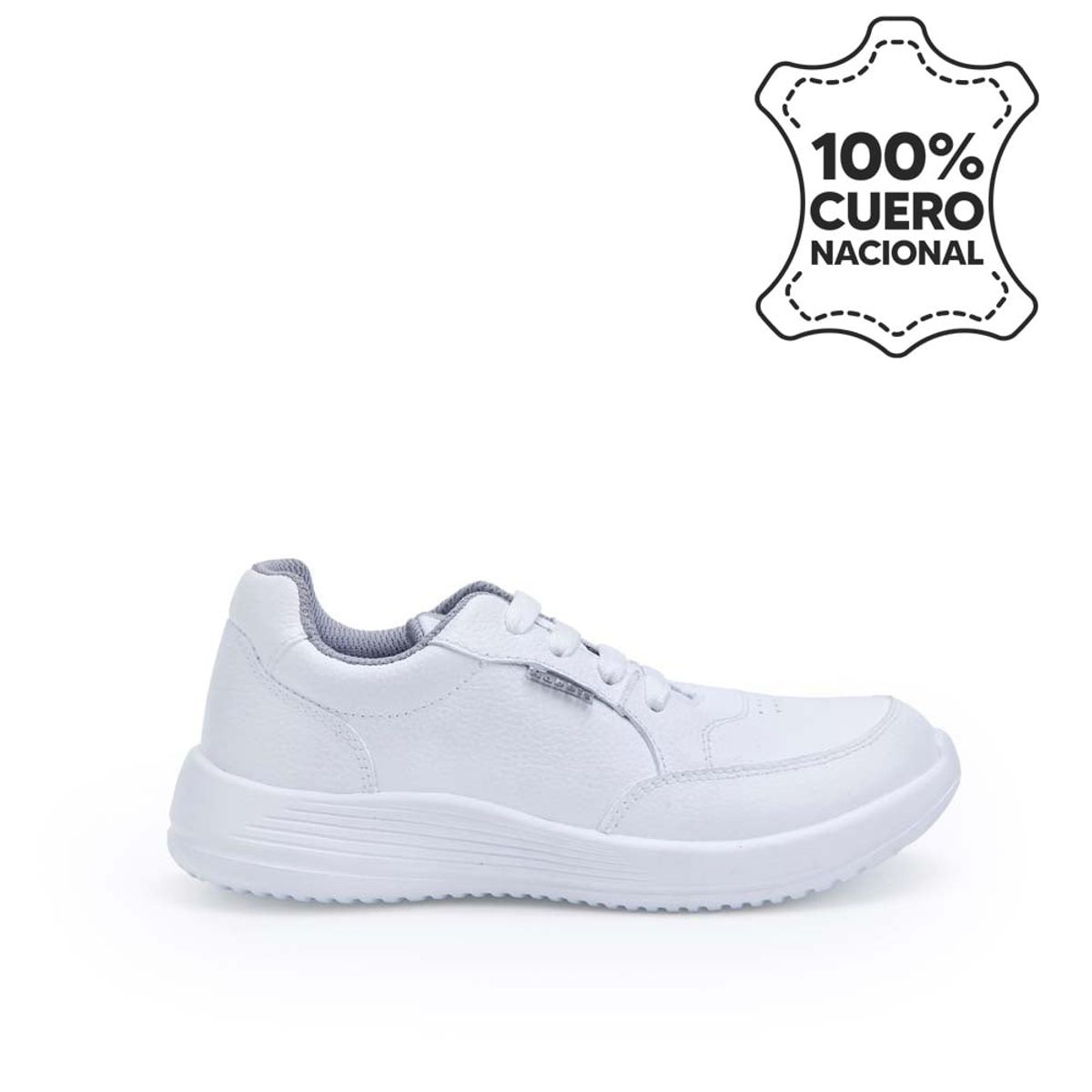 RABBIT - Zapatilla Escolar Casual ALEX-053 K Blanco Rabbit Cuero