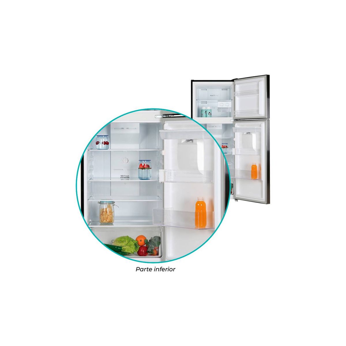 WOLFF - Refrigeradora Wolff No Frost WRF365D de 345 Litros