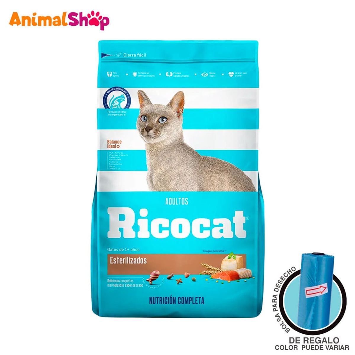 RICOCAT - Comida Para Gatos Ricocat Adulto Esterilizado 9Kg