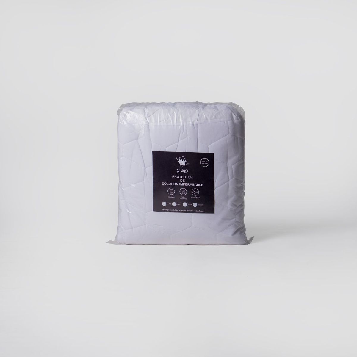 GENERICO - Protector de Colchón Impermeable Acolchado 1.5 Plz - D king´s