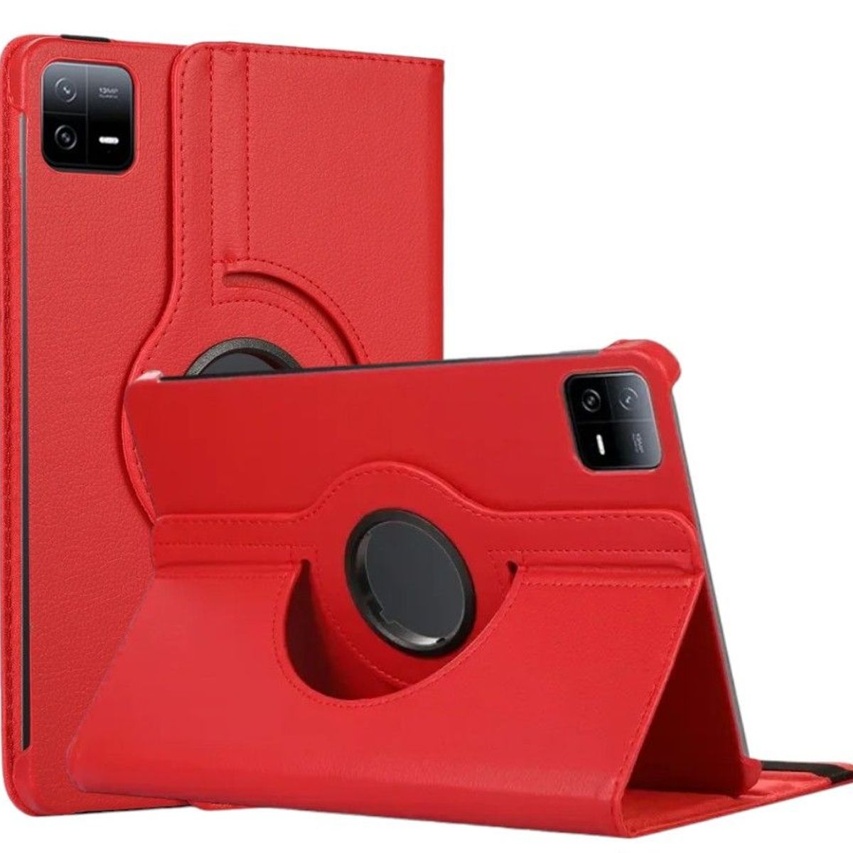 GENERICO - Funda Giratoria para Tablet XIAOMI PAD 6  Rojo