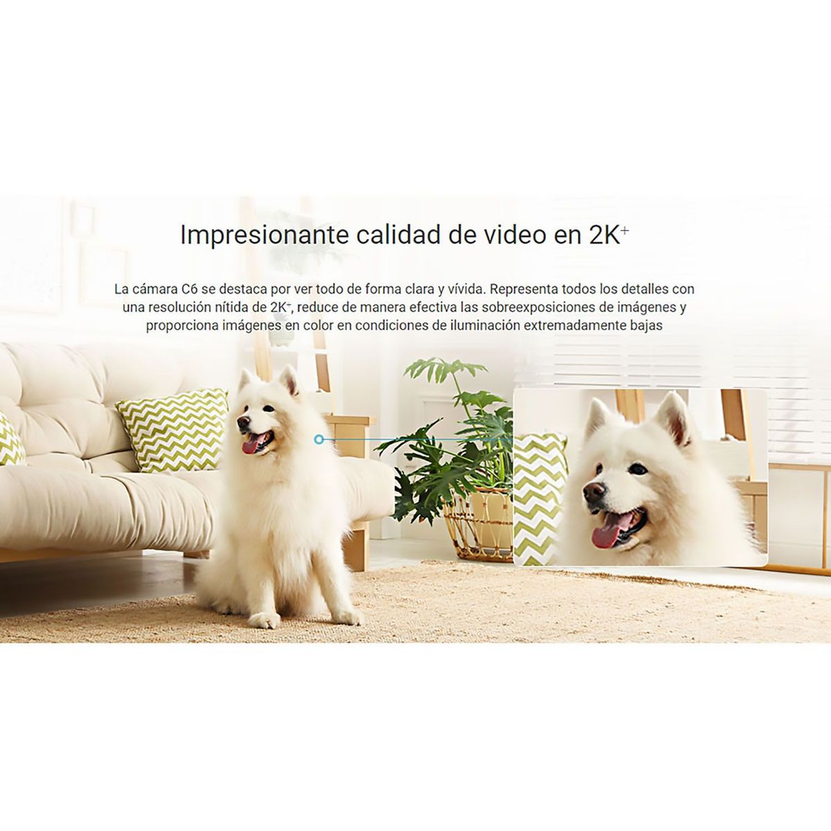 EZVIZ - Cámara Wifi C6 4mp 2k Ezviz Gira 360° Llamada Bidireccional