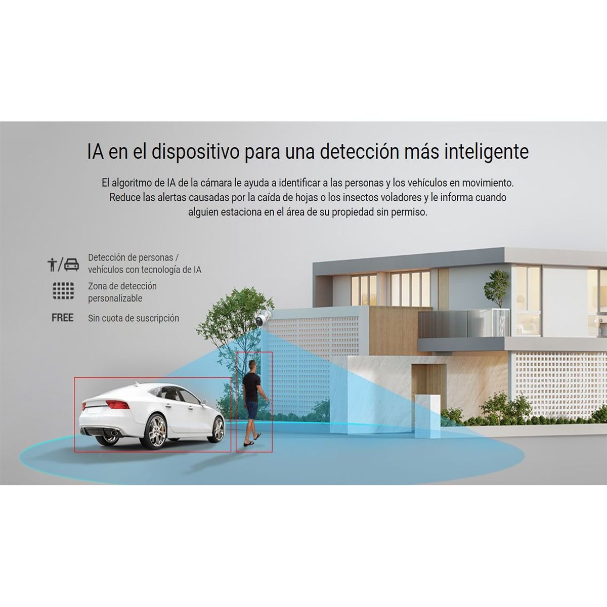 EZVIZ - Cámara Vigilancia Wifi H3 2k 3mp Ezviz Ip67 Defensa Con Luz