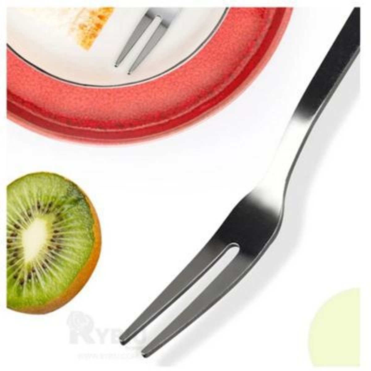 GENERICO - Mini Tenedores Blanco para Frutas